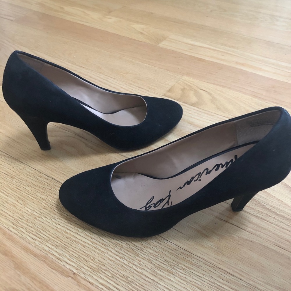 Black Suede Pumps - image 1